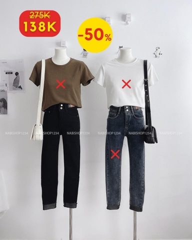 (SC99K) 1105 Quần Jean Ôm Sticker Mặt Cười