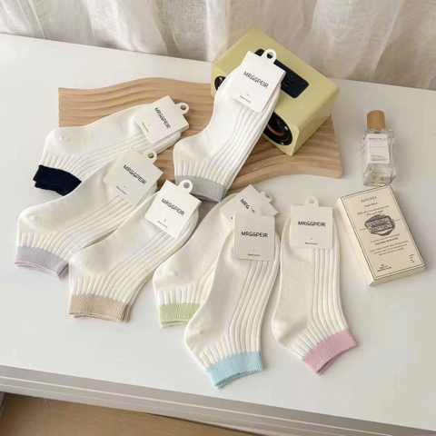 Tất Số 103-K Ngắn Gân Cổ Màu