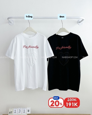 (S20%) Áo Thun Số 131-D 3334 TN Tim Ren