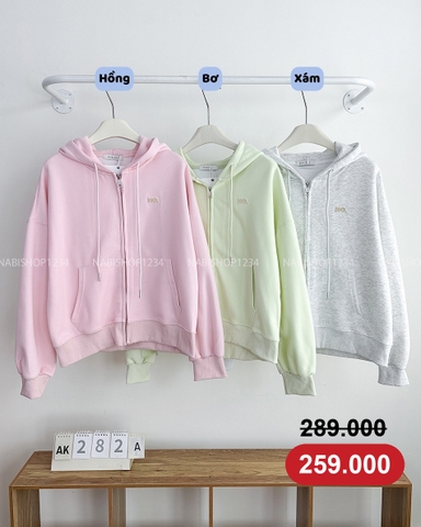 (G30K) Áo Khoác Số 282-A 062 Hoodie Zip No