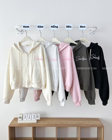 (DEAL) Áo Khoác Số 313-C Hoodie Zip In Chữ