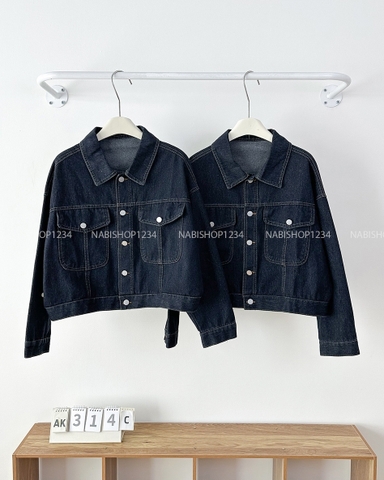 (DEAL) Áo Khoác Số 314-C Jean Viền Chỉ 2 Túi