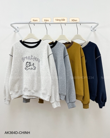 (G30K) Áo Khoác Số 364-D 388 Sweater Breakfast Cún