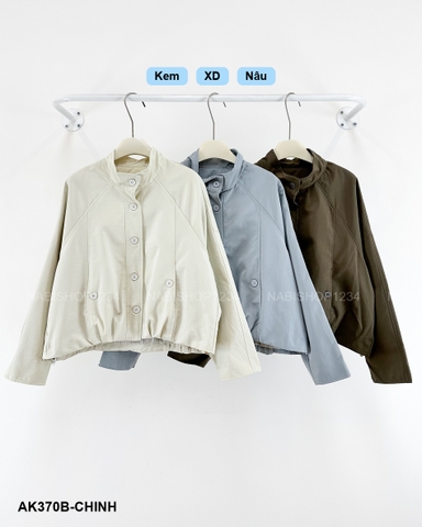 Áo Khoác Số 370-B 2575 Dù Nút Lai Rút
