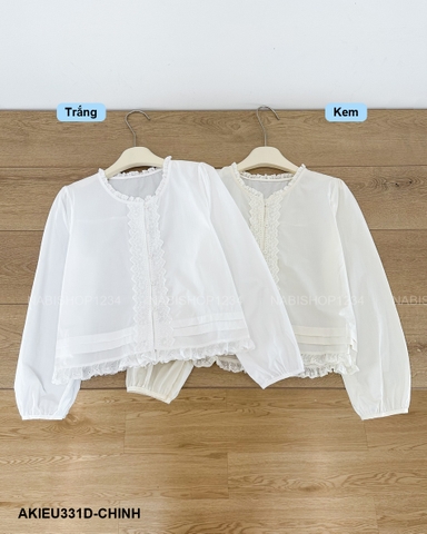 Áo Kiểu Số 331-D 8006 TD Thân Viền Ren