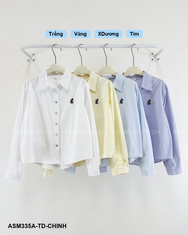 Áo Sơ Mi Số 335-A 8216 TD Nút Màu Mickey