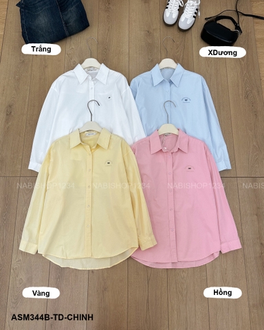 Áo Sơ Mi Số 344-B 0010 TD Thêu Tim 1904