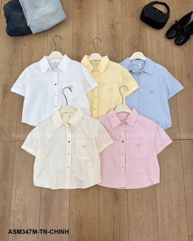 Áo Sơ Mi Số 347-M 510 TN Lửng Túi Nơ