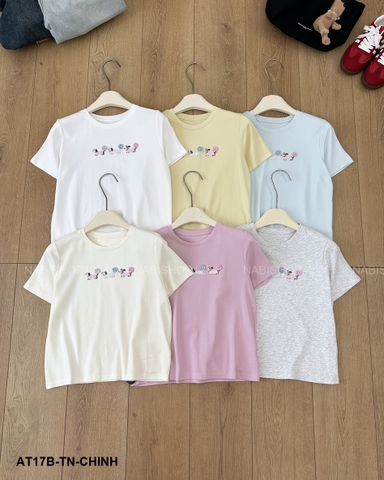 Áo Thun Số 17-B 9590 TN Khuy Cún