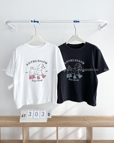 Áo Thun Số 303-D 7157 TN Cún Enthus