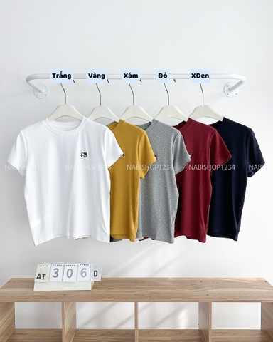 Áo Thun Số 306-D 653 BBT Thêu Mèo Kitty