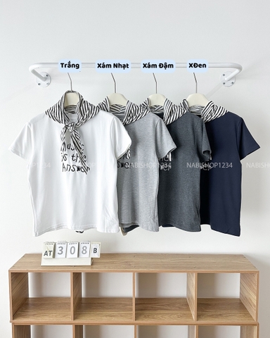 Áo Thun Số 308-B 654 TN MUSIC+Khăn