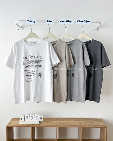 Áo Thun Số 336-B 2882 TN In Chữ