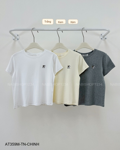 Áo Thun Số 359-M TN Thêu Snoopy
