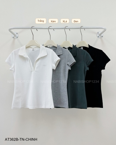 Áo Thun Số 362-B 3050 TN Polo Thêu Chữ