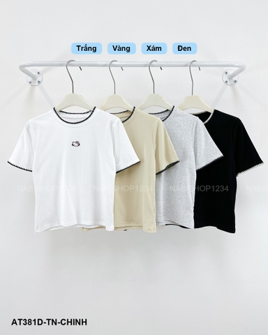 Áo Thun Số 381-D 9553 TN Viền Kitty