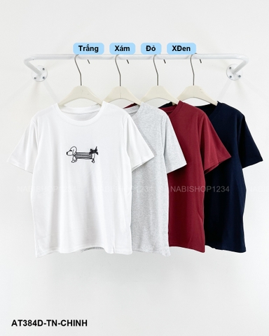Áo Thun Số 384-D 9527 TN Cún Đuôi Nơ