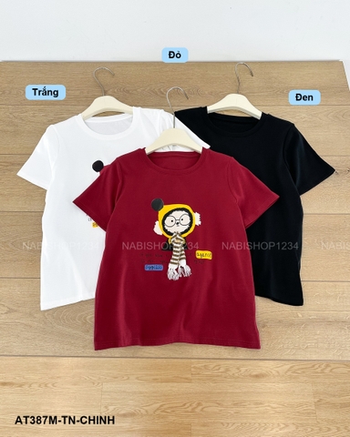 Áo Thun Số 387-M 3312 TN Cún Khăn Len