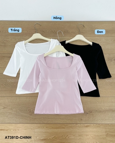 Áo Thun Số 391-D 8728 Tay Lỡ Cổ Vuông