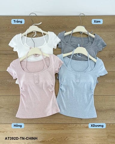 Áo Thun Số 392-D 8613 TN Cổ Yếm