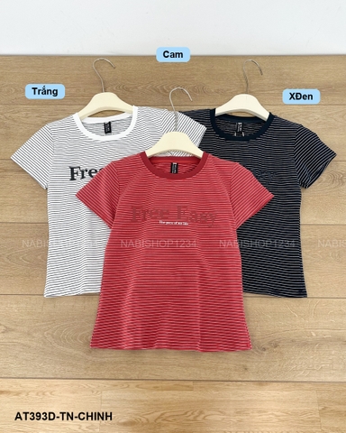 Áo Thun Số 393-D 8373 TN Kẻ Free Easy