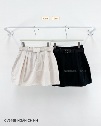 Chân Váy Số 349-B 7406 Ngắn Đai Nút + Nịt