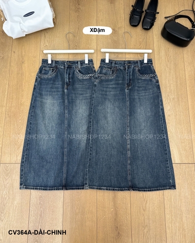 Chân Váy Số 364-A 902 Dài Jean Túi Tết