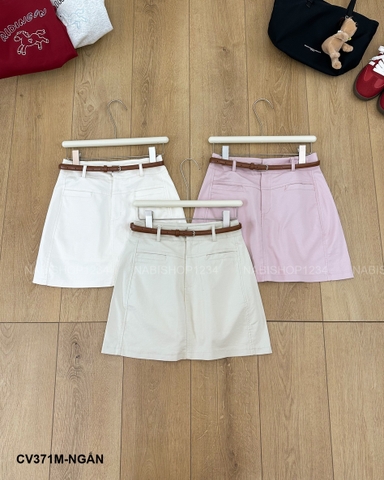 Chân Váy Số 371-M 8869 Ngắn Viền Ngang+Nịt
