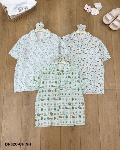 Đồ Ngủ Số 32-C Pijama Quần Bí+Scunchies