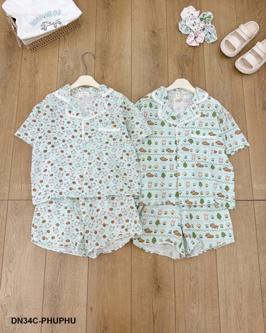 Đồ Ngủ Số 34-C Cổ Ren Hình 1 Túi