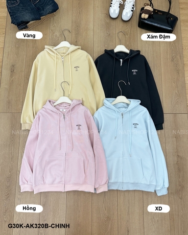 G30K Áo Khoác Số 320-B 903 Zip BELOVED