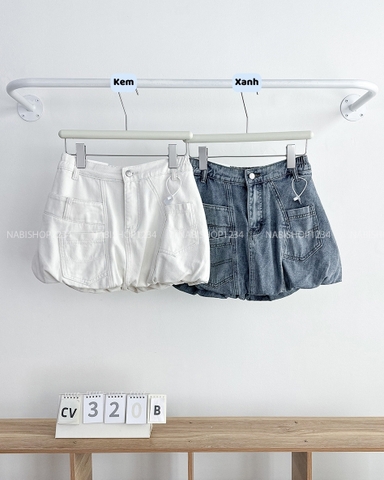 Chân Váy Số 320-B Ngắn Jean Dáng Bí