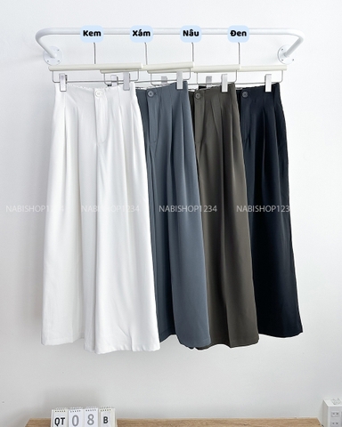 Quần Tây Số 8-B 1142 NL Đai Trơn Xếp Ly