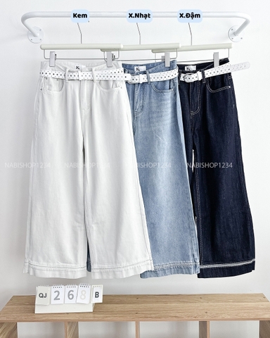 Quần Jean Số 268-B 1031 NL OR Lai Viền + Nịt