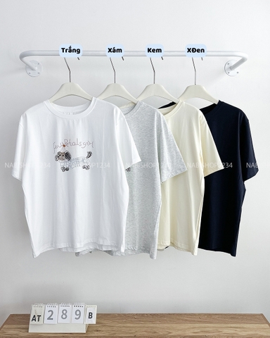 Áo Thun Số 289-B 1852 TN Cún Chữ