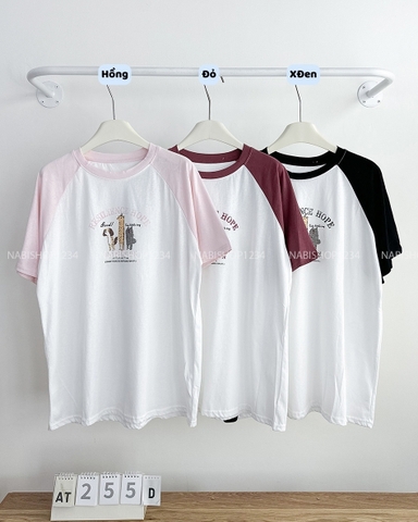 Áo Thun Số 255-D 6025 TN Raglan 3 Cún