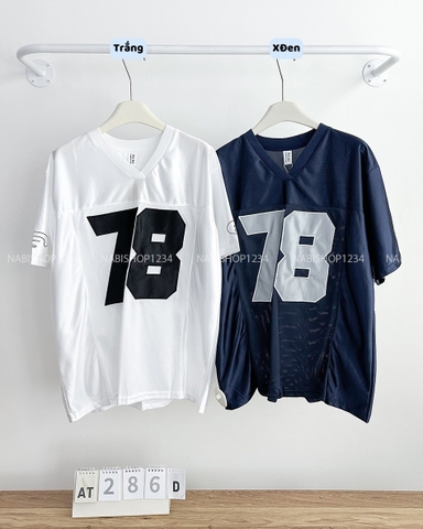 Áo Thun Số 286-D 6187 Cổ V Lưới 78