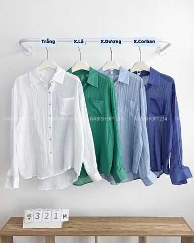 Áo Sơ Mi Số 321-D 6038 TD Đũi Trơn