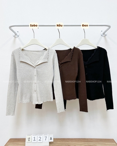 Áo Len Số 127-A TD Gân Cổ Ren