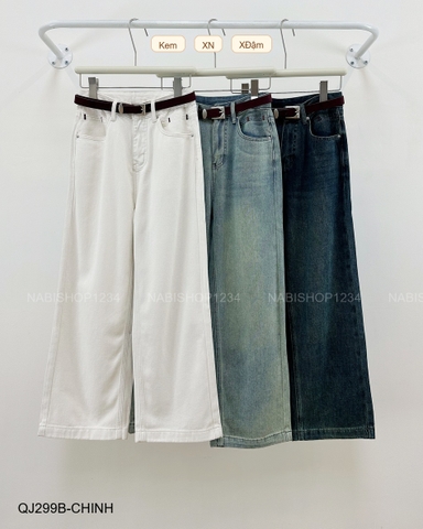Quần Jean Số 299-B 3252 OS Túi Thêu Viền + Nịt