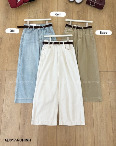 Quần Jean Số 317-J 3250 NL OS Thêu Túi+Nịt New