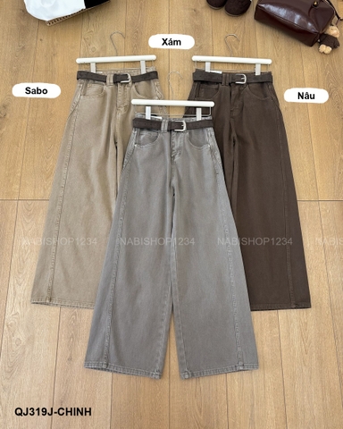 Quần Jean Số 319-J 2822 OR Viền 3 Đai+Nịt New
