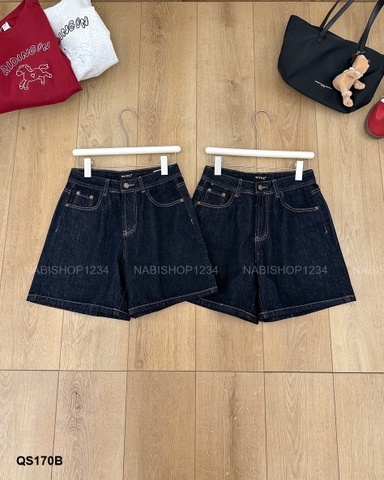 Quần Short Số 170-B 8748 Ngố Jean Viền Chỉ