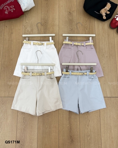 Quần Short Số 171-M 5001 Kaki Túi Ngang+Nịt