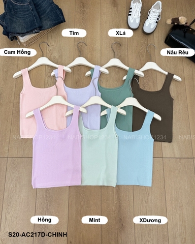 S20 Áo Croptop Số 217-D 3 Lỗ Bản To