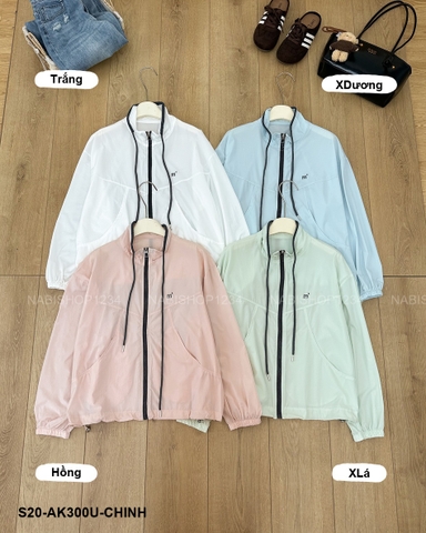 S20 Áo Khoác Số 300-U 2531 Gió Mỏng Thêu M