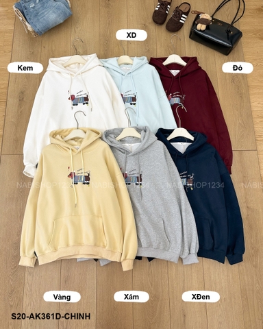 S20 Áo Khoác Số 361-D Hoodie In Cún