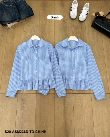 S20 Áo Sơ Mi Số 236-D 3406 TD Kẻ Lai Bèo