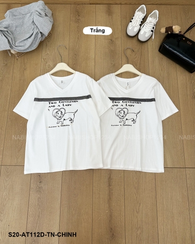 S20 Áo Thun Số 112-D 3314 TN Viền Ren Cún