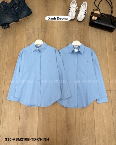 S30 Áo Sơ Mi Số 210-B 7705 TD Thêu Hình
